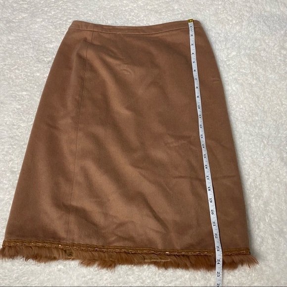 Vintage Suzuya Brown Wool Skirt Size Large - Picture 5 of 7